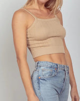 Quincy Crop Knit Tank