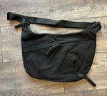 Large Nylon Crescent 3 Zipper Bag